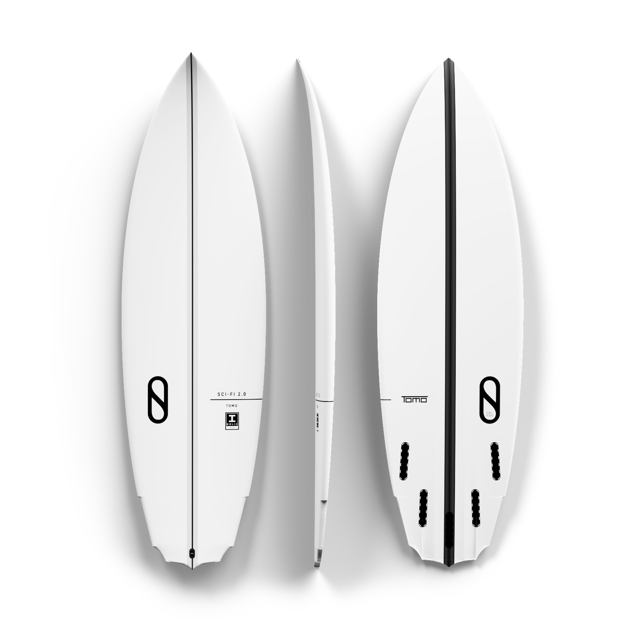 Firewire Sci-Fi 2.0 Shortboard — full deck view